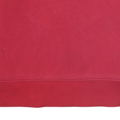 Calvin Klein Jeans Women's Red Cotton Logo Pullover Sweatshirt Size S