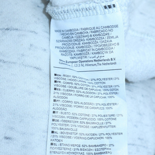 Nike Men's White XS Pullover Hoodie with Logo Graphic Print