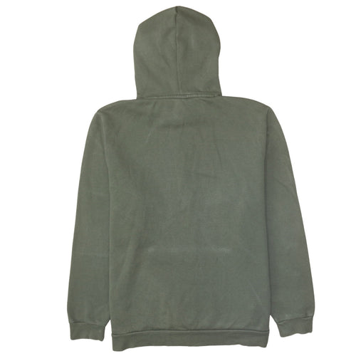 Puma Men’s Green Pullover Hoodie Size L Logo Fleece Sweatshirt