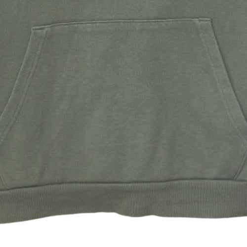 Puma Men’s Green Pullover Hoodie Size L Logo Fleece Sweatshirt