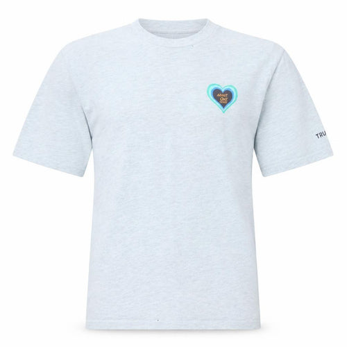 True Religion Men's Grey Heart Graphic Cotton T-Shirt Size S