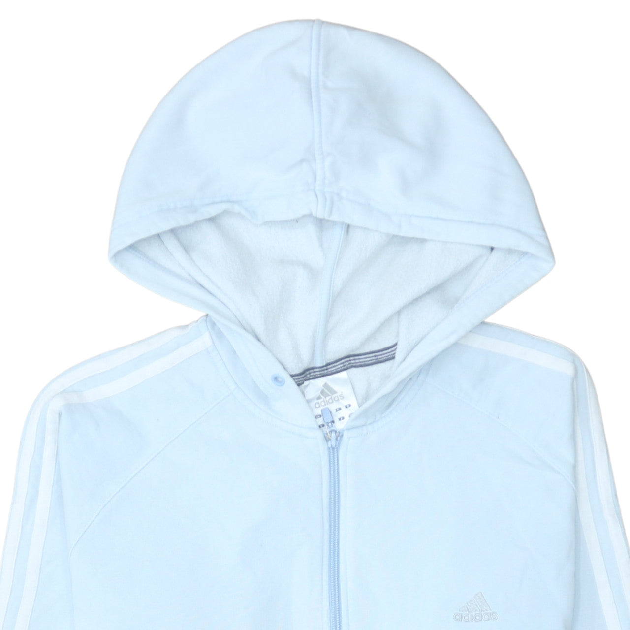 Adidas Teens Blue Full Zip Hoodie Size 10-11 Fleece Sportswear