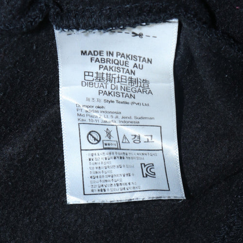 Adidas Mens Black Pullover Hoodie M Graphic Sportswear