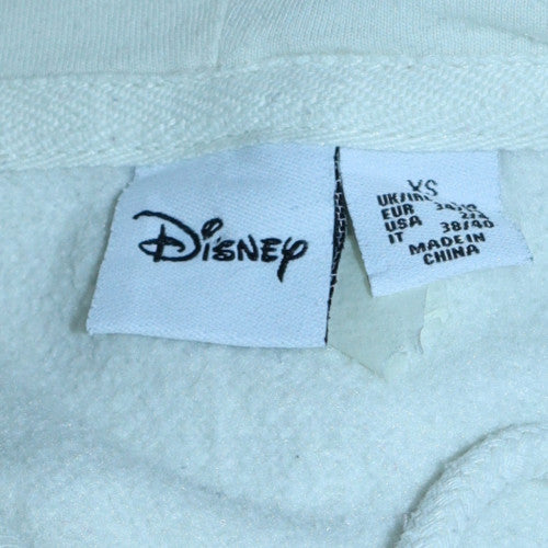Disney Women Ivory Pullover Hoodie XS Mickey Design Primark Cares