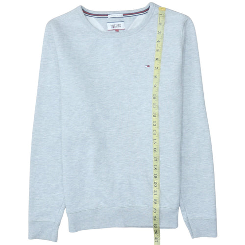 Tommy Hilfiger Men's Grey Crew Neck Cotton Pullover Sweatshirt M