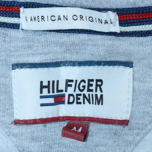 Tommy Hilfiger Men's Grey Crew Neck Cotton Pullover Sweatshirt M