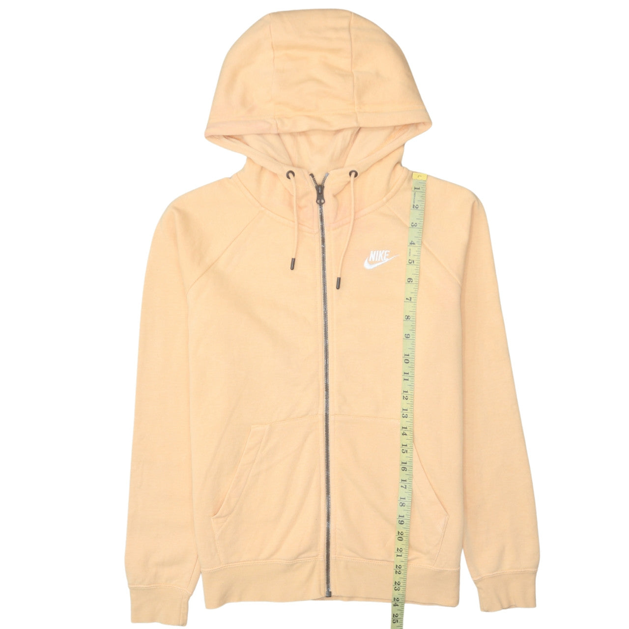 Nike Men's Beige Full Zip Hoodie Size S Fleece Sweatshirt