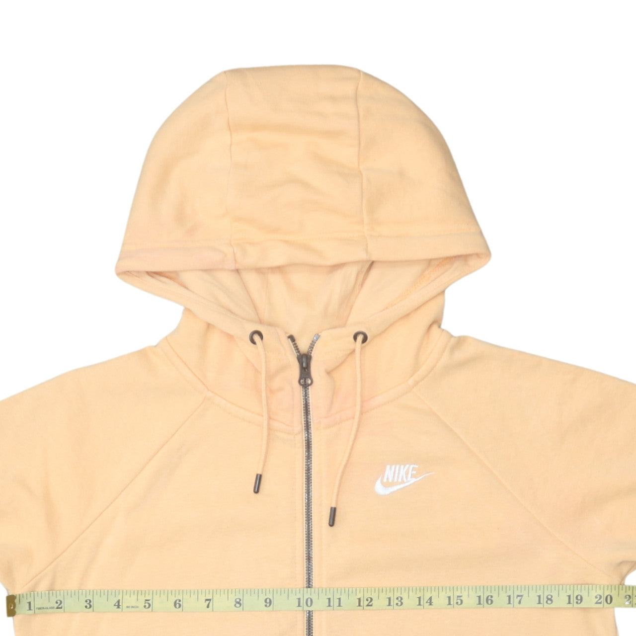 Nike Men's Beige Full Zip Hoodie Size S Fleece Sweatshirt