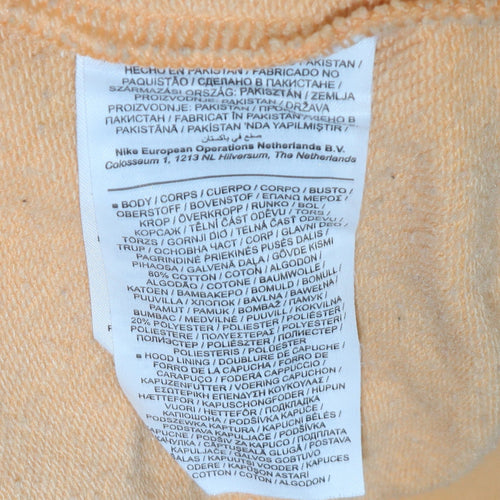 Nike Men's Beige Full Zip Hoodie Size S Fleece Sweatshirt