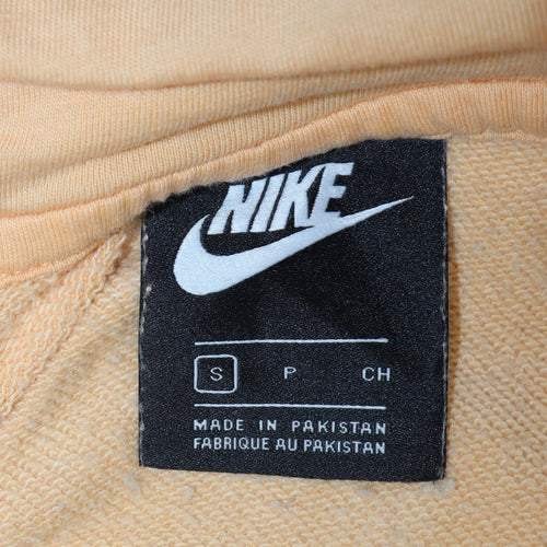 Nike Men's Beige Full Zip Hoodie Size S Fleece Sweatshirt