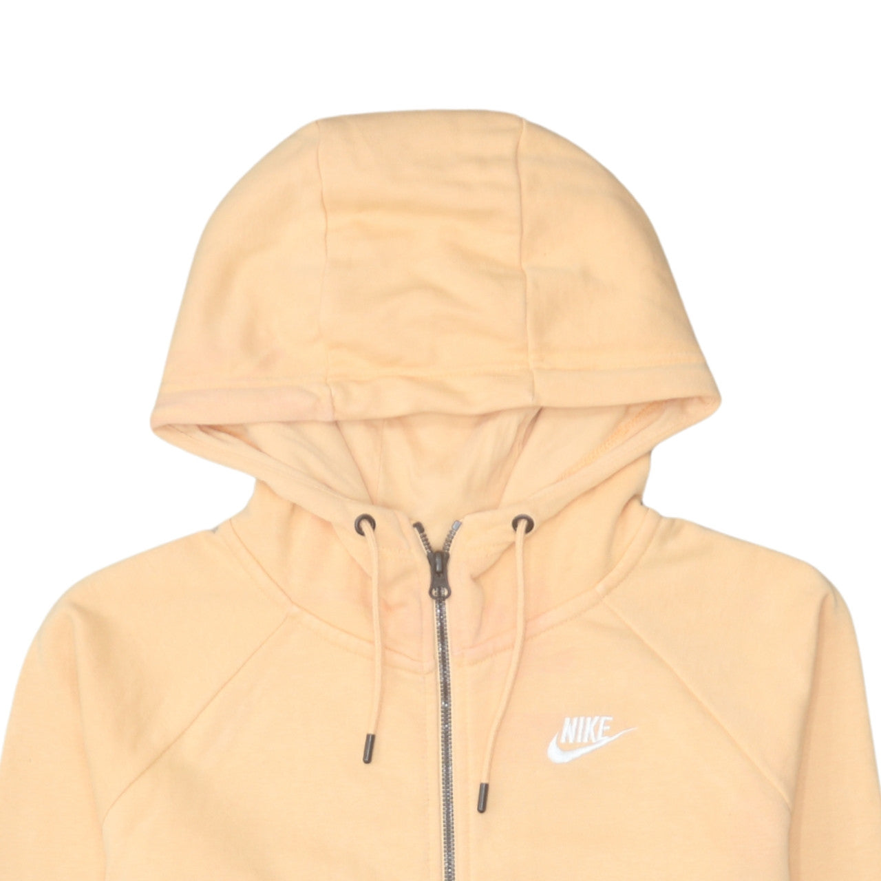 Nike Men's Beige Full Zip Hoodie Size S Fleece Sweatshirt