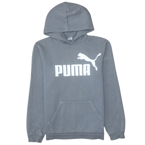 Puma Boys Grey Pullover Hoodie Sweatshirt Size 15-16 Years Regular Fit
