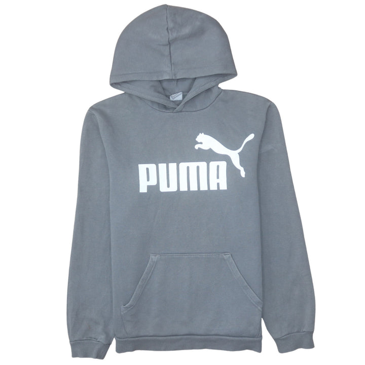 Puma Boys Grey Pullover Hoodie Sweatshirt Size 15-16 Years Regular Fit