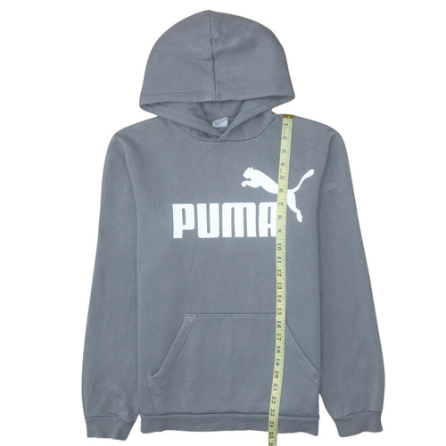 Puma Boys Grey Pullover Hoodie Sweatshirt Size 15-16 Years Regular Fit