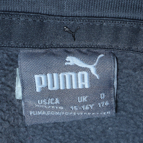 Puma Boys Grey Pullover Hoodie Sweatshirt Size 15-16 Years Regular Fit