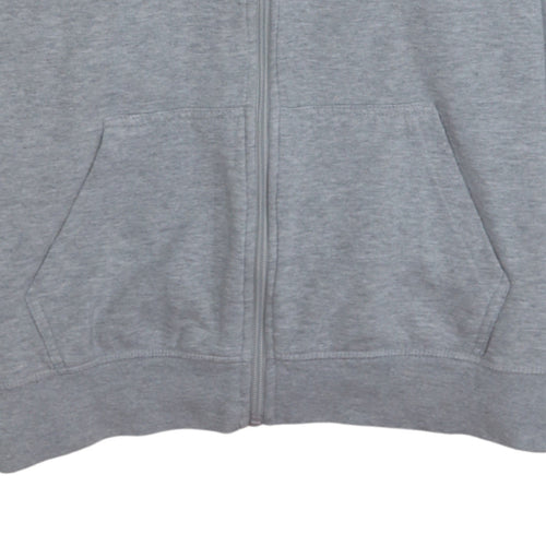 Kappa Mens Grey Full Zip Hoodie Size L Sports Style