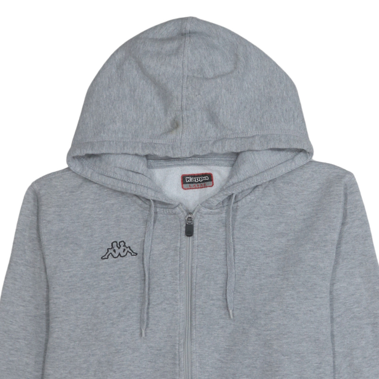 Kappa Mens Grey Full Zip Hoodie Size L Sports Style