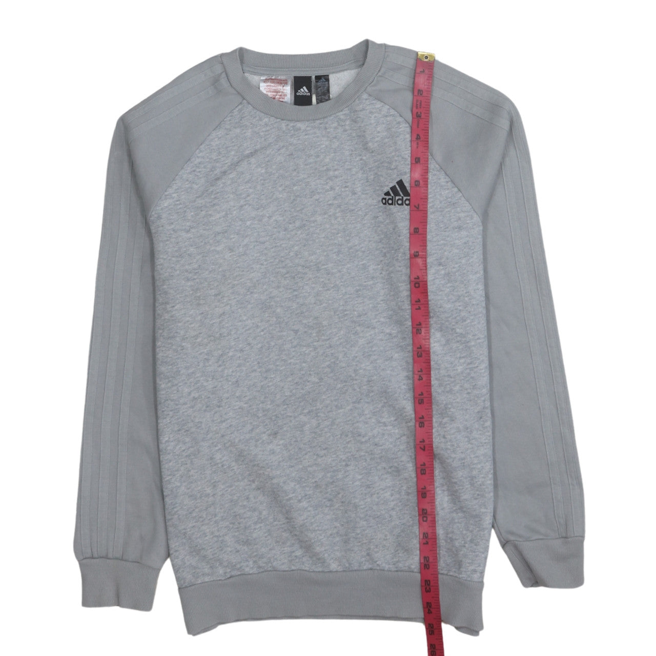 Adidas Boys Grey Pullover Sweatshirt 13-14 Years Crew Neck Fleece Jumper
