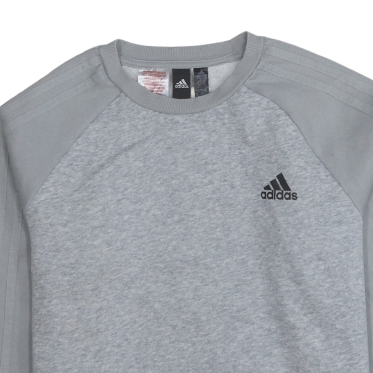 Adidas Boys Grey Pullover Sweatshirt 13-14 Years Crew Neck Fleece Jumper