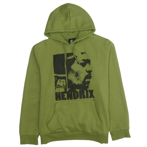 Authentic Hendrix Men's Green Pullover Hoodie L Music Graphic