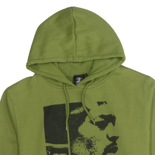 Authentic Hendrix Men's Green Pullover Hoodie L Music Graphic