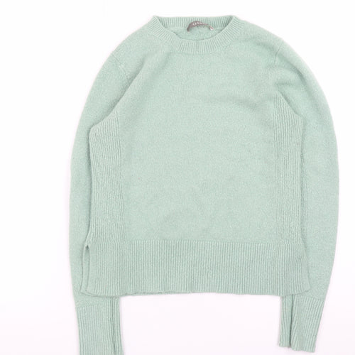 Oasis Women Mint Green Crew Neck Long Sleeve Pullover Jumper M