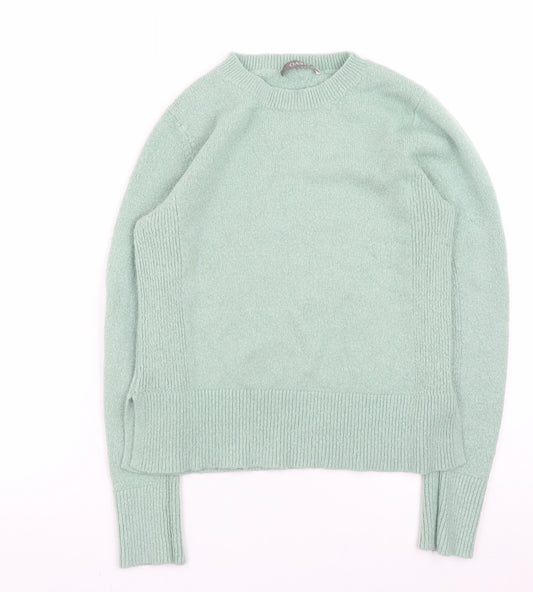 Oasis Women Mint Green Crew Neck Long Sleeve Pullover Jumper M