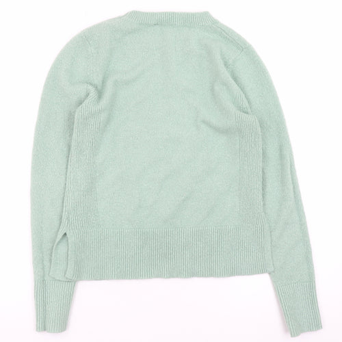 Oasis Women Mint Green Crew Neck Long Sleeve Pullover Jumper M