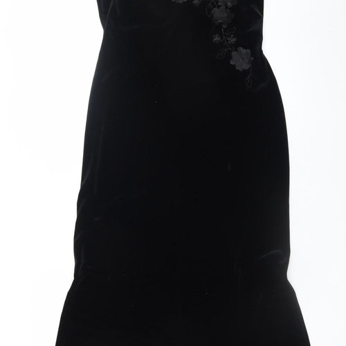 Gina Bacconi Women's Black Velvet Mermaid Dress Size 12