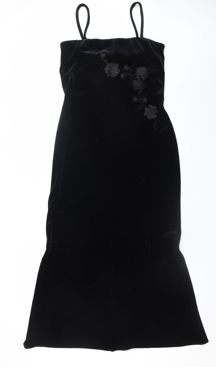 Gina Bacconi Women's Black Velvet Mermaid Dress Size 12