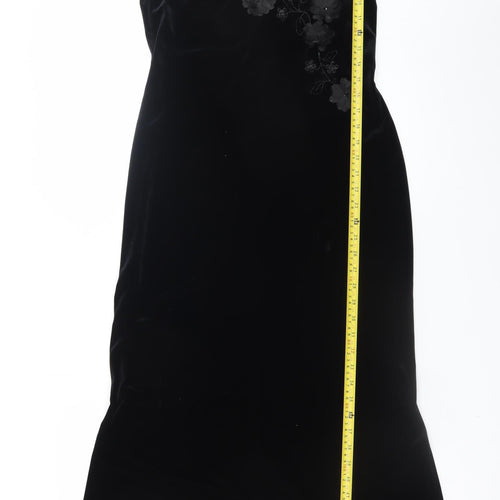 Gina Bacconi Women's Black Velvet Mermaid Dress Size 12