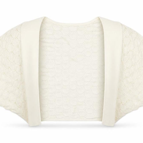 Grace Karin Women’s Ivory Open-Knit Shrug S Lightweight Viscose
