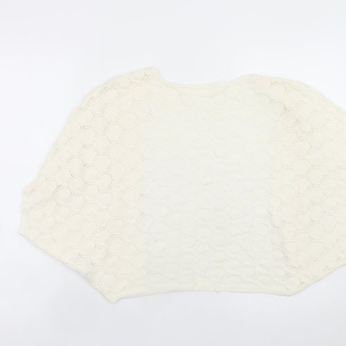 Grace Karin Women’s Ivory Open-Knit Shrug S Lightweight Viscose