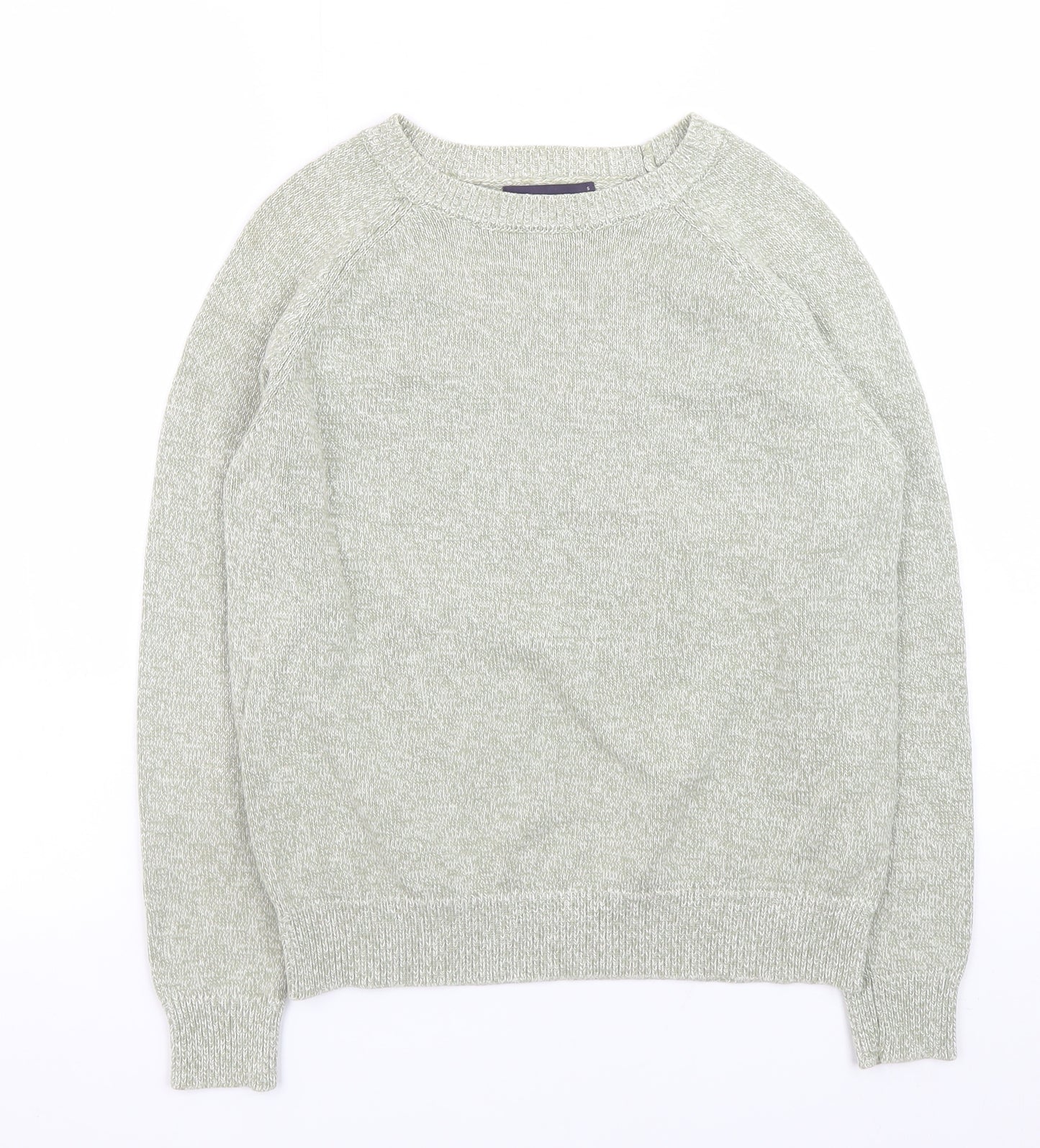 Marks and Spencer Men's Grey Cotton Pullover Jumper Size S