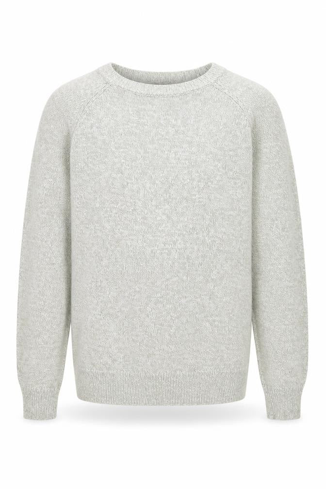 Front view of Marks & Spencer Men's Grey Cotton jumper, size S