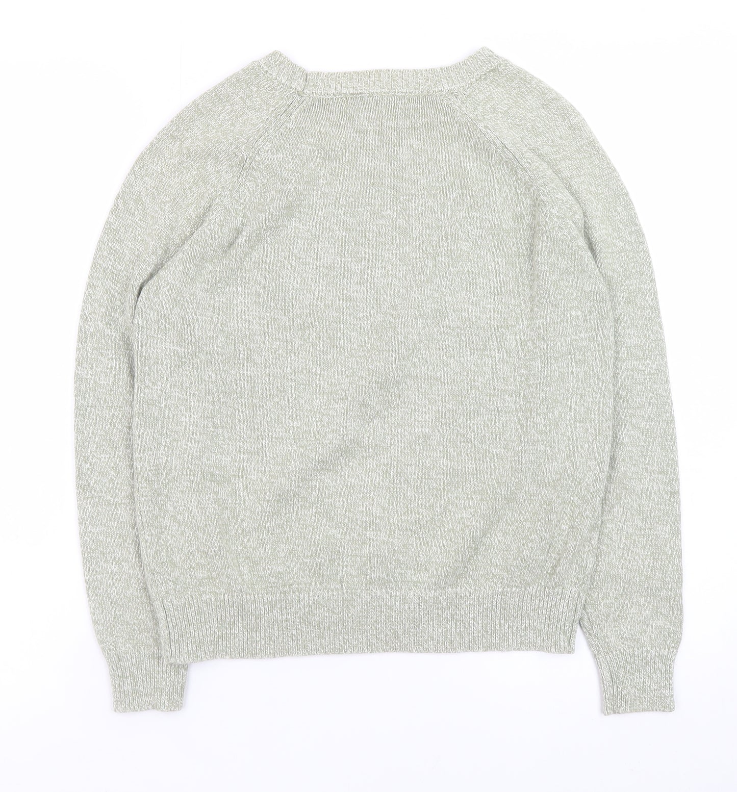 Marks and Spencer Men's Grey Cotton Pullover Jumper Size S