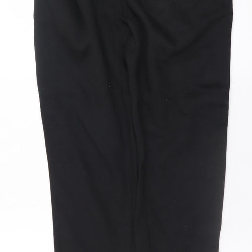 boohooMAN Men's Black Joggers L Logo Stripe Tapered Sweatpants