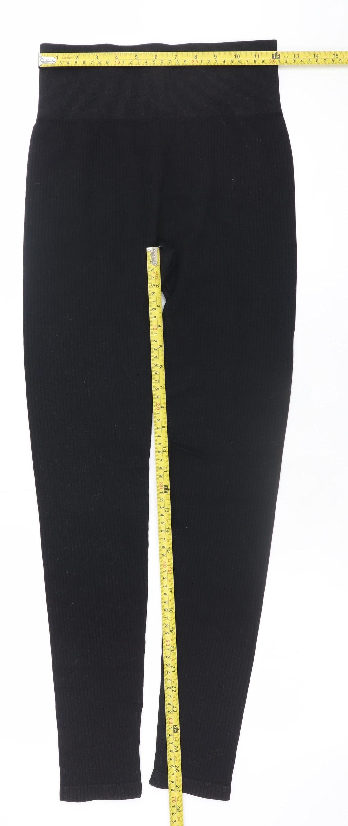 ASOS 4505 Women's Black High Rise Seamless Leggings Size M