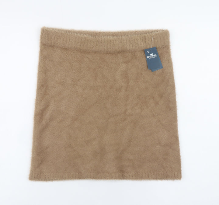 Hollister Women's Beige Ultra High-Rise Mini Skirt Size M