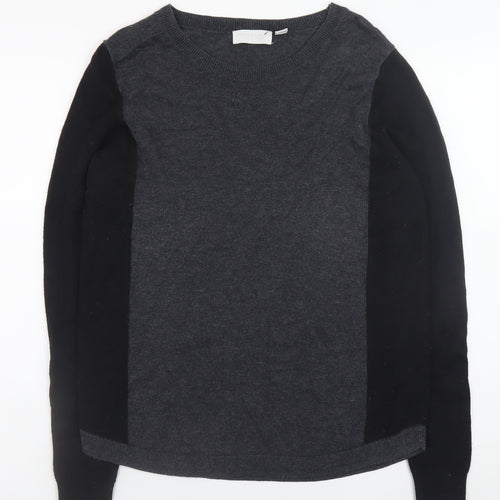 The White Company Women’s Grey Wool Blend Long Sleeve Jumper Size 10