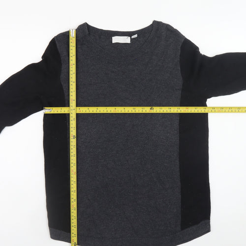 The White Company Women’s Grey Wool Blend Long Sleeve Jumper Size 10