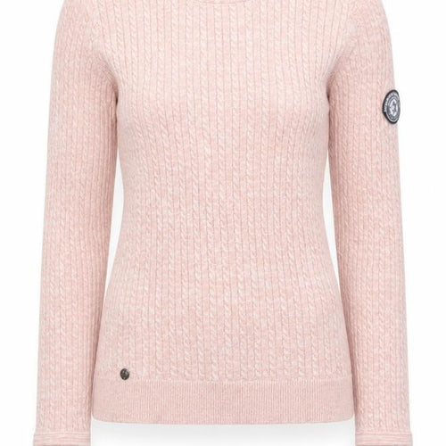 KangaROOS Women’s Pink Cable-Knit Cotton Blend Jumper Size 6