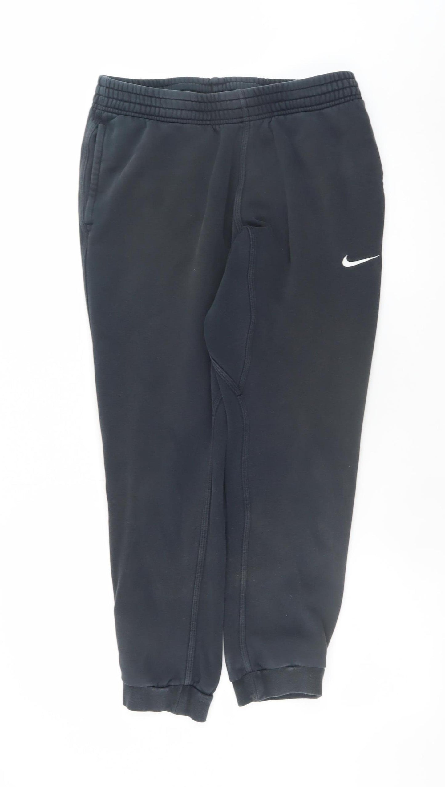 Nike Men's Black M Jogger Sweatpants Elastic Waist Tapered Fit