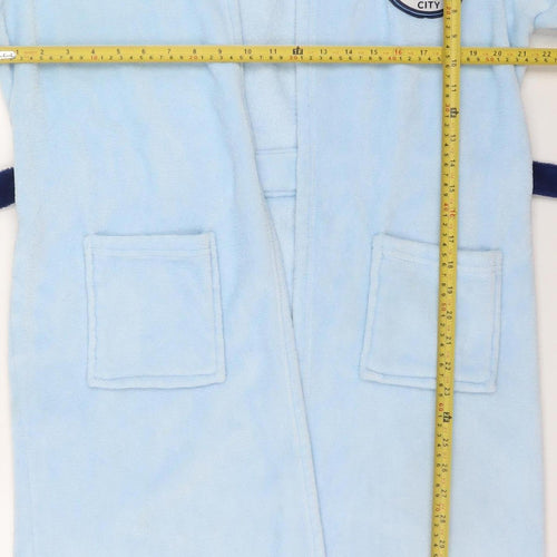 Manchester City Boys Blue Fleece Hooded Robe 13-14 Years