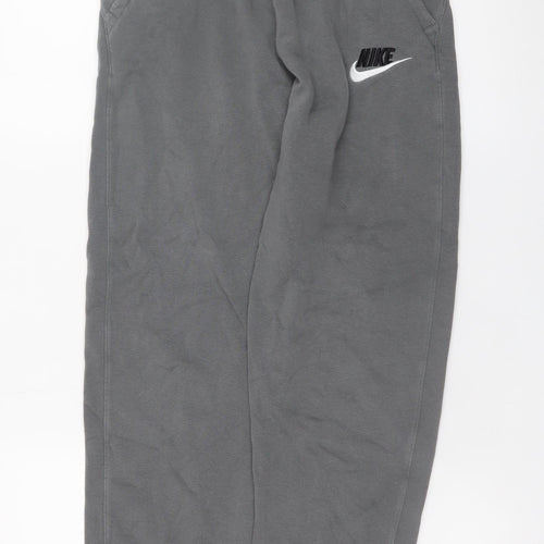 Nike Boys Grey XL Jogger Sweatpants with Drawstring Waist
