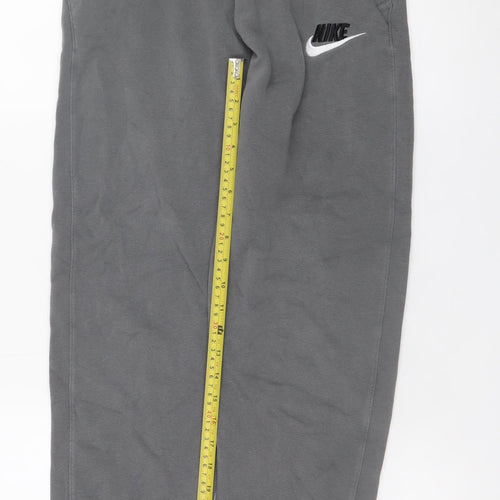Nike Boys Grey XL Jogger Sweatpants with Drawstring Waist