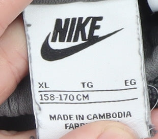 Nike Boys Grey XL Jogger Sweatpants with Drawstring Waist