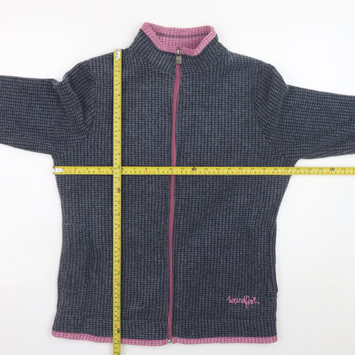Weird Fish Women’s Blue Full Zip Fleece Jacket Size 12