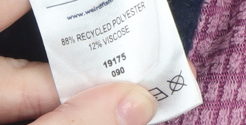 Weird Fish Women’s Blue Full Zip Fleece Jacket Size 12