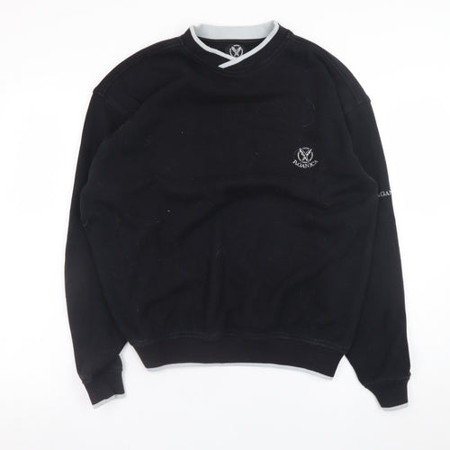 Paganica Men's Black Crew Neck Pullover Sweatshirt Size M